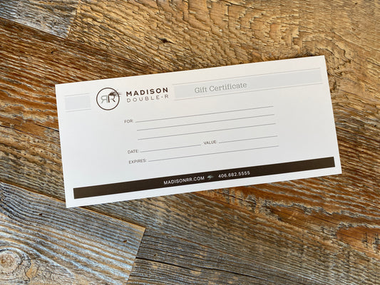 Madison Double R Gift Certificate